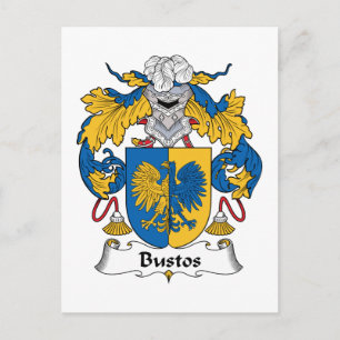 Bustos Family Crest Briefkaart