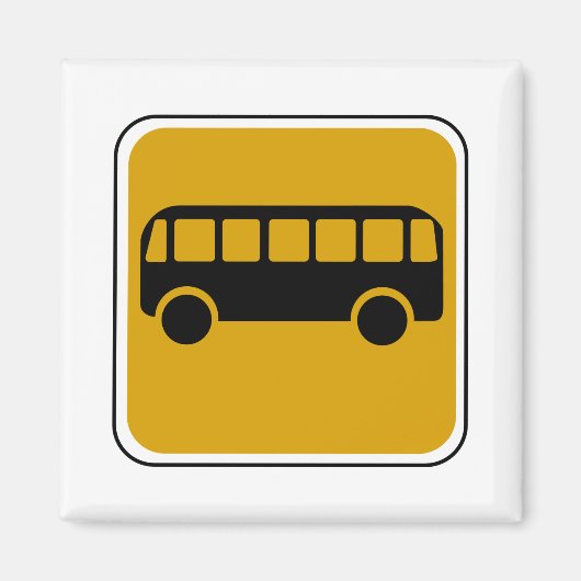  busverkeersteken magneet (Voorkant)