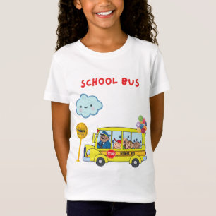 Busvrienden verenigen zich, schoolbus t-shirt. t-shirt
