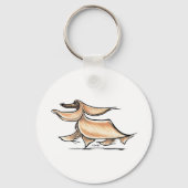 Busy Afghan Hound Sleutelhanger (Voorkant)