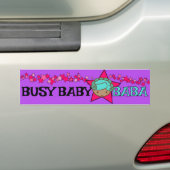 BUSY BABY BABA-bumpersticker Bumpersticker (Op auto)