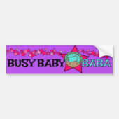 BUSY BABY BABA-bumpersticker Bumpersticker (Voorkant)
