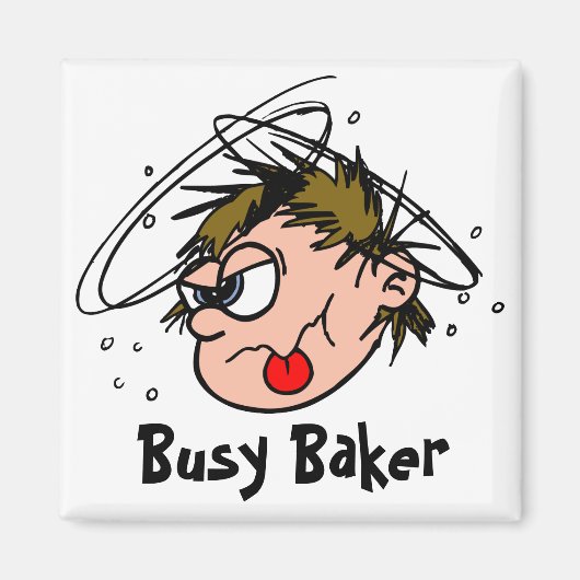 Busy Baker Magnet (Voorkant)