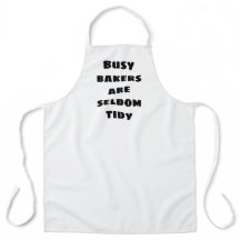 Busy Bakers zijn zelden Tidy White Schort