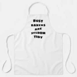 Busy Bakers zijn zelden Tidy White Schort