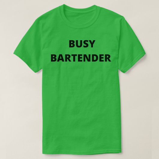 Busy barman t-shirt (Design voorkant)