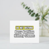 Busy Battling Kidney Stones Briefkaart (Staand voorkant)