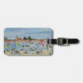 Busy Beach Bagagelabel (Voorkant horizontaal)
