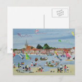 Busy Beach Briefkaart (Voorkant / Achterkant)