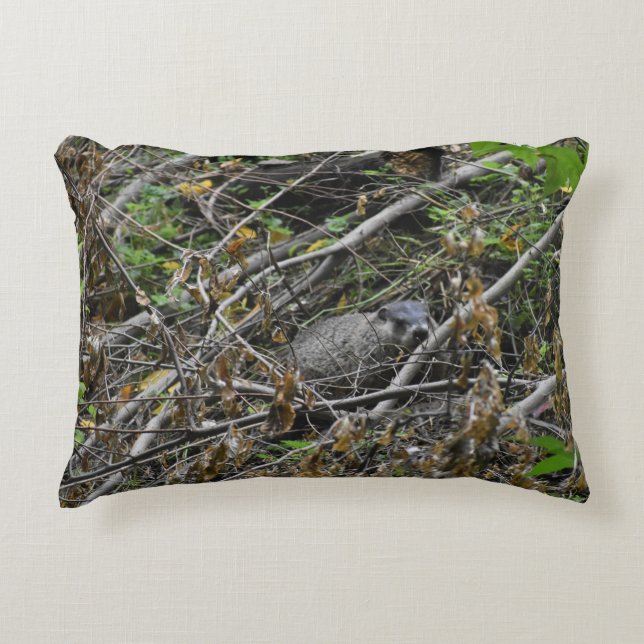 Busy Beaver Accent Kussen (Voorkant)