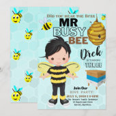 Busy Bee 4 Verschillende Kaart van de Uitnodiging  (Voorkant / Achterkant)