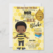 Busy Bee Birthday Invitation Kaart (Voorkant)