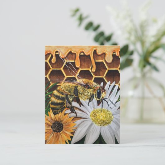 Busy Bee Briefkaart (Staand voorkant)