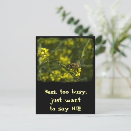 Busy Bee Briefkaart (Staand voorkant)