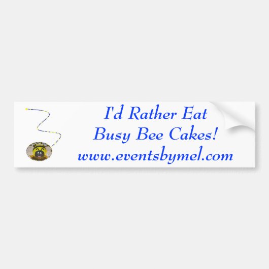 Busy Bee Bumpersticker (Voorkant)