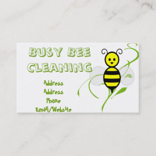 Busy Bee Clip Art Visitekaartje