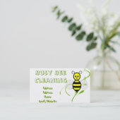 Busy Bee Clip Art Visitekaartje (Staand voorkant)