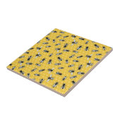 Busy Bee Colony en Honeycomb Gold Tegeltje (Zijkant)