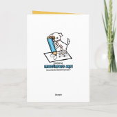 Busy Bee Hard werken gefeliciteerd Kaart (Achterkant)