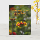 Busy Bee Kaart (Gele Bloem)