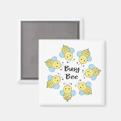 Busy Bee Magneet (Voorkant / Achterkant)