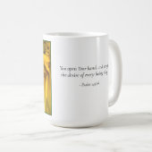 Busy Bee on a Sunflower Koffiemok (Voorkant rechts)