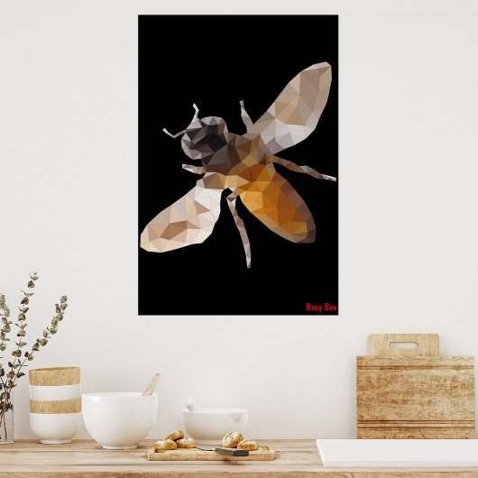 Busy Bee Poster (Keuken)