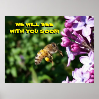 Busy Bee - Poster van de Restaurant Waiting Room