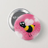 Busy Bee Ronde Button 5,7 Cm (Voorkant /achterkant)