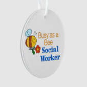 Busy Bee Social Worker Ornament (voorkant)