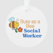 Busy Bee Social Worker Ornament (voorkant)