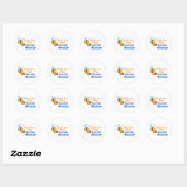 Busy Bee Social Worker Ronde Sticker (Vel)