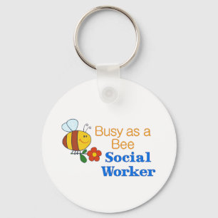 Busy Bee Social Worker Sleutelhanger