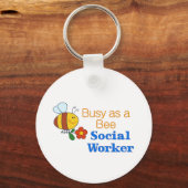 Busy Bee Social Worker Sleutelhanger (Voorkant)