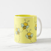 Busy Bee Tweekleurige Koffiemok (Voorkant rechts)