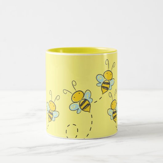 Busy Bee Tweekleurige Koffiemok (Center)