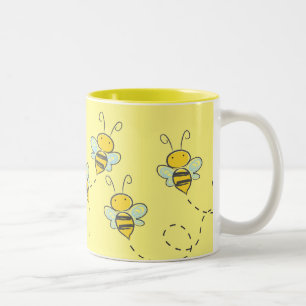 Busy Bee Tweekleurige Koffiemok