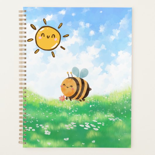 Busy Bee Under the Blue Sky Planner (Voorkant)