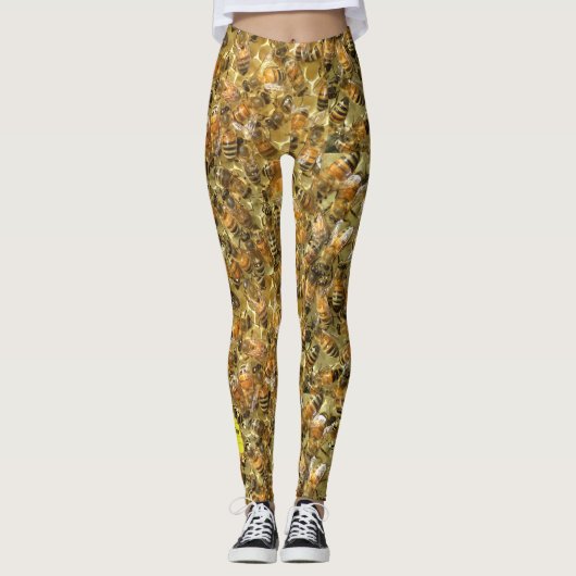 Busy Bee Vrouwen Oefening Hardloop Leggings (Voorkant)