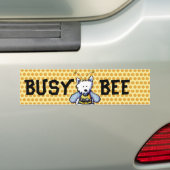 Busy Bee Westie Bumpersticker (Op auto)