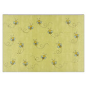 Busy Bee Yellow Pattern Snijplank (Voorkant)