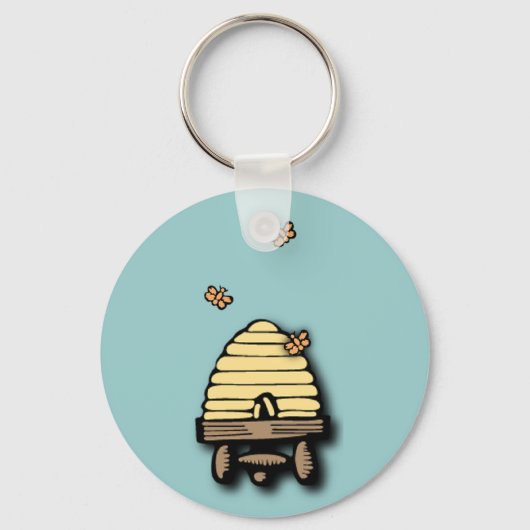Busy Beehive Sleutelhanger (Voorkant)