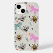 Busy Bees and Bows Phone Case (Achterkant)