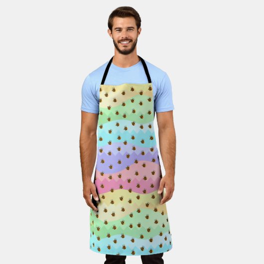 Busy Bees Apron Schort (Gedragen)