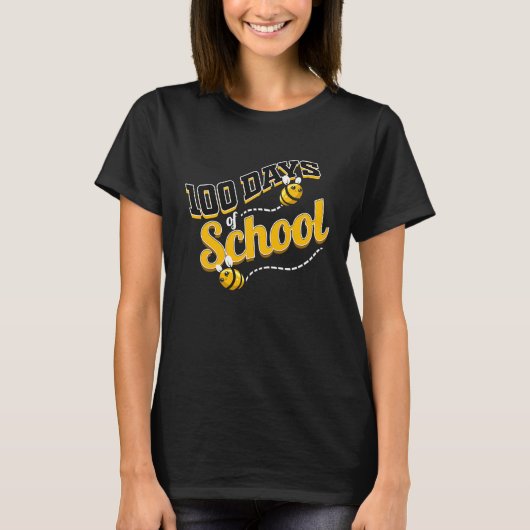 Busy Bee's For 100 Days Of School T-shirt (Voorkant)