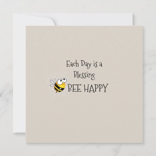 Busy Bees Notecard Bedankkaart (Achterkant)