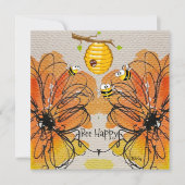 Busy Bees Notecard Bedankkaart (Voorkant)