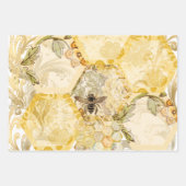 Busy Bees Wrapping Paper Flat Sheet Set van 3 (Voorkant 3)