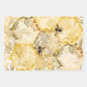 Busy Bees Wrapping Paper Flat Sheet Set van 3 (Voorkant)