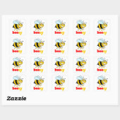 Busy BEESY Bee Vierkante Sticker (Vel)